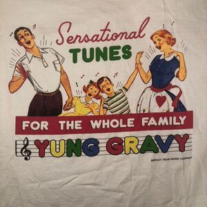 Yung Gravy Men's White and Cream T-shirt